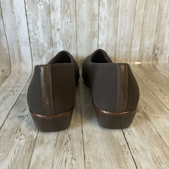 SAS BLISS Slip-On Wedge Shoes Brown Stretch Loafer Tripad Comfort USA Size 10 M - Picture 3 of 9